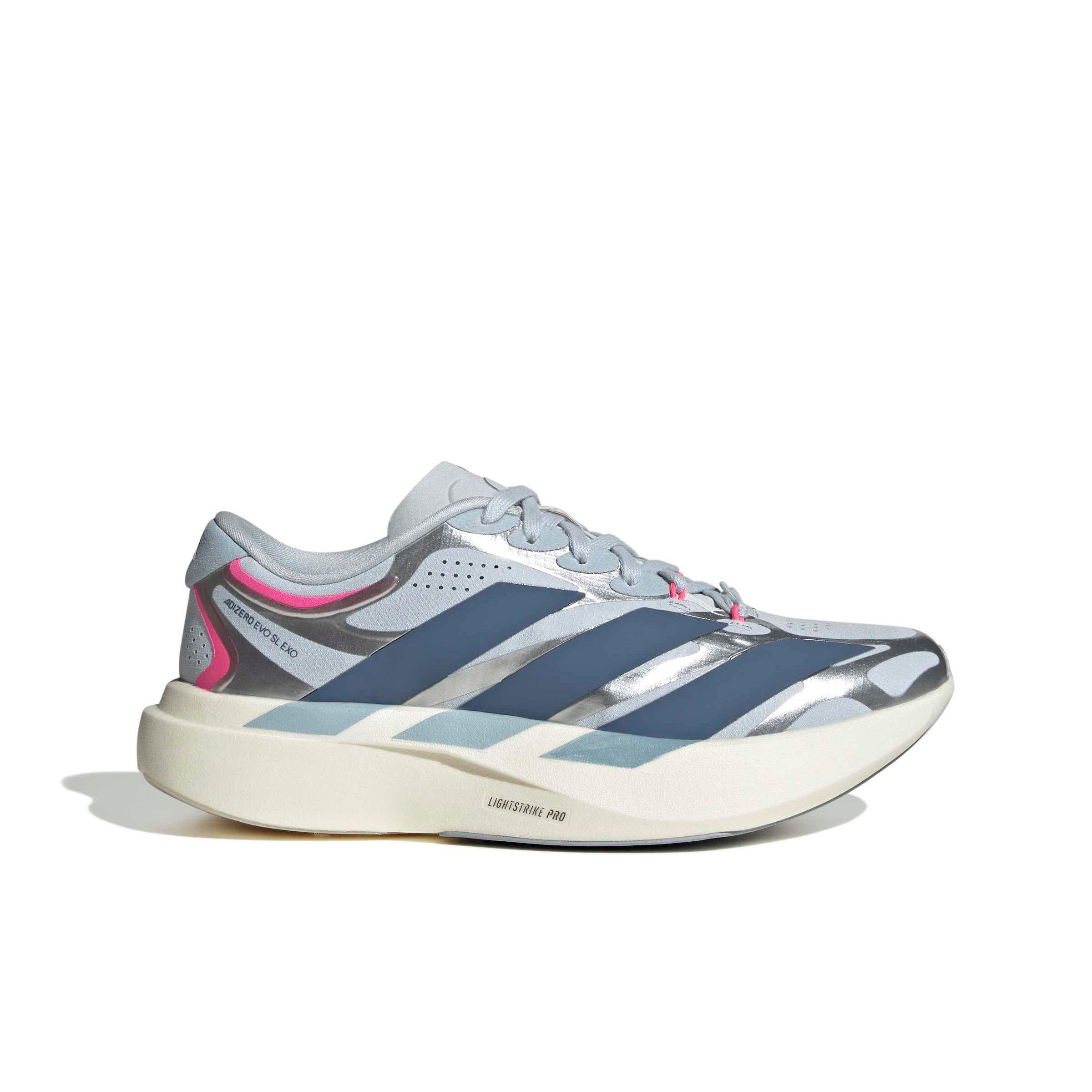adidas Adizero EVO SL EXO "Halo Blue/Preloved Ink/Silver Metallic" Women's Running Shoe - BLUE/INK/SILVER